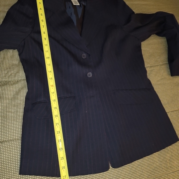 Evan Picone Women Black Lined Polyester Long Sleeve Blazer & Pant 2Piece Suit 10 - Picture 13 of 16